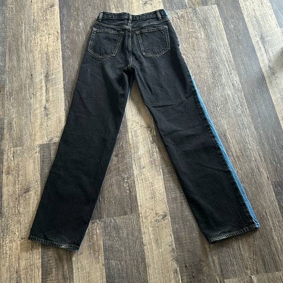 Pacsun Women's 26 Eco Black & Blue Two Tone High Waist Boyfriend Jeans - Picture 12 of 12